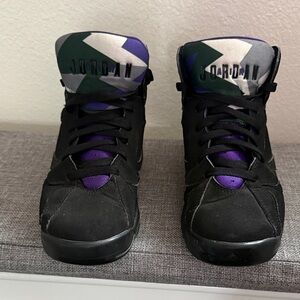 Jordan Black and Purple High-Tops